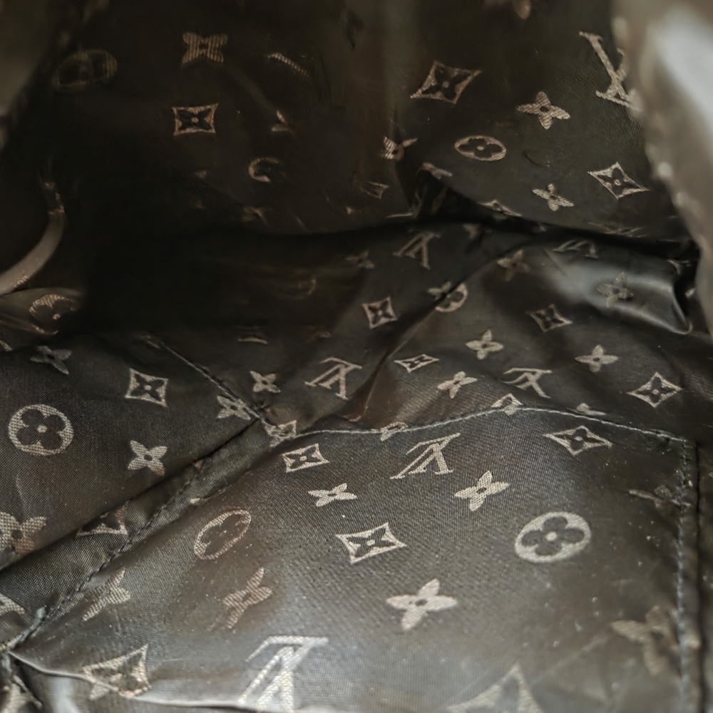 SOLD LOUIS VUITTON Beige Brown Canvas Cruise Line Globe MM Shopper Tote Bag - Picture 16 of 16